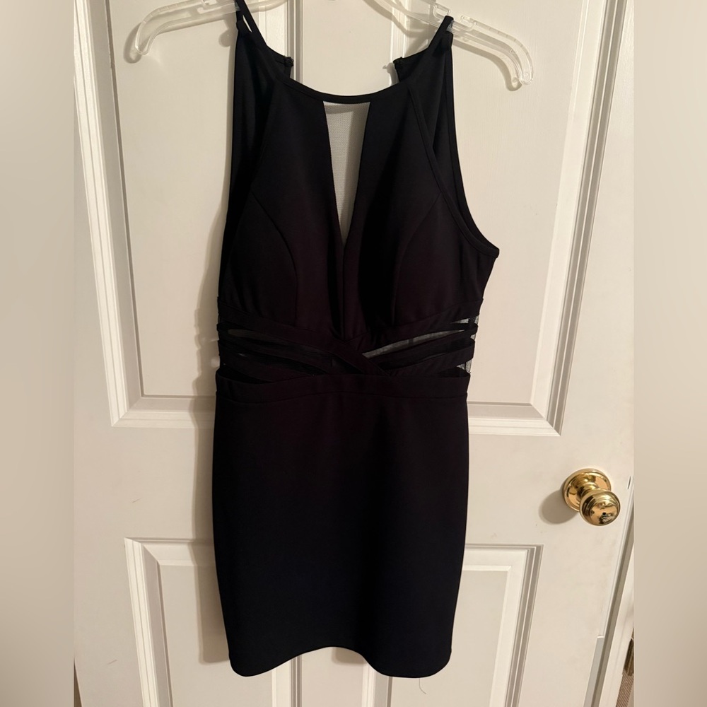 Black Mini Sleeveless Cocktail Dress